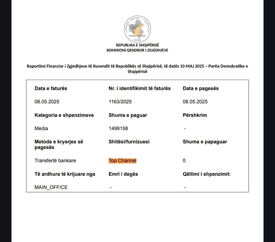 Zbulohen pagesat e PD ndaj dy televizioneve më të mëdha në