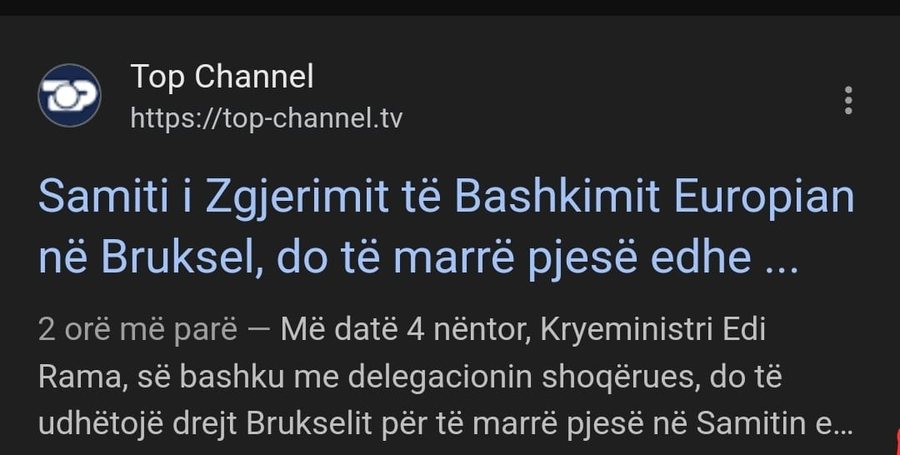 Rama cancels participation in the EU Enlargement Summit in Brussels, reasons