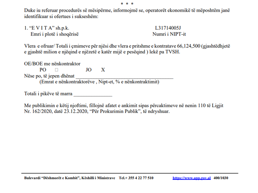 Klodian Allajbeu is declared the winner of the tender for cardiac surgery
