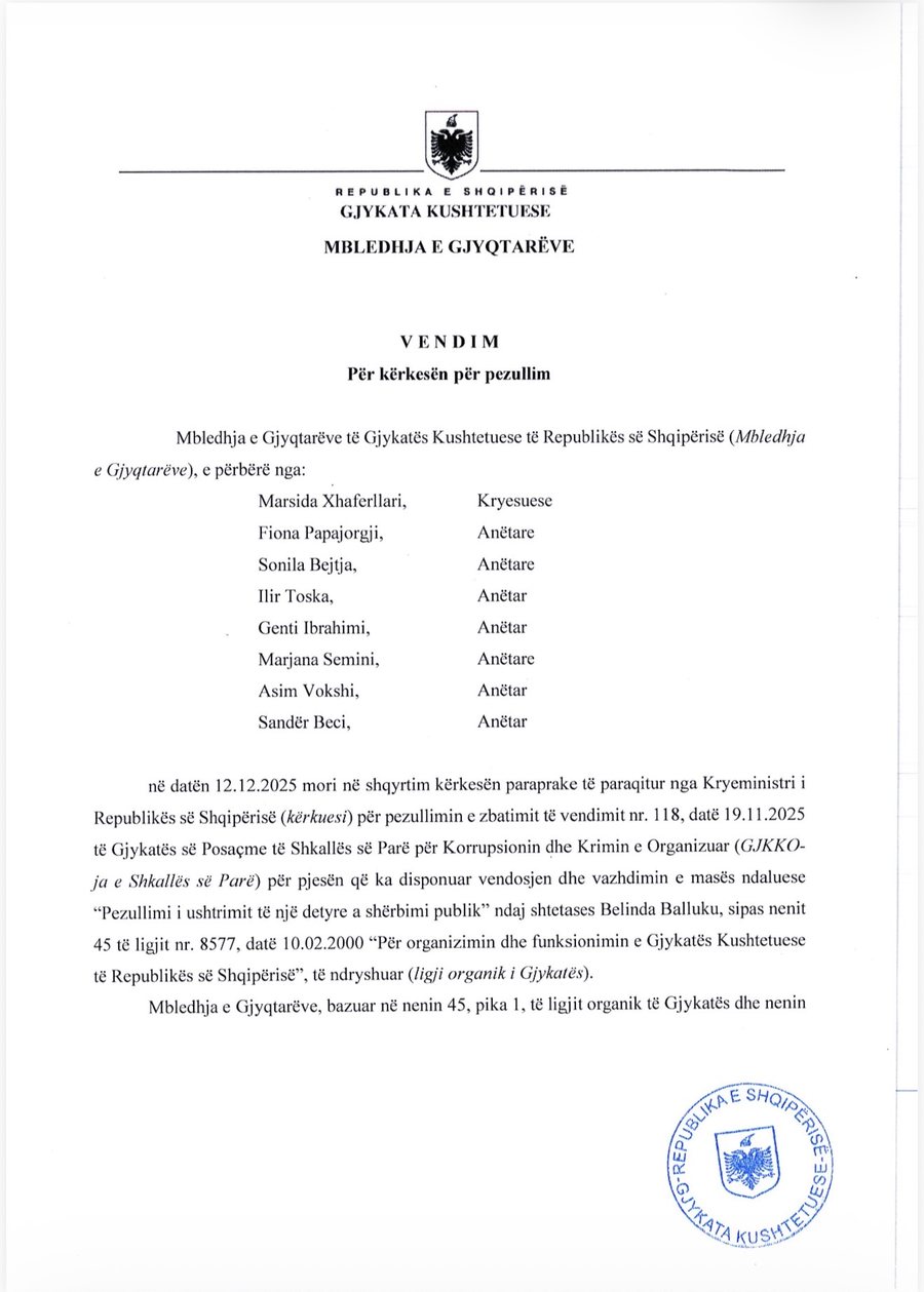 Ata ishin 5…anëtarë të GJK që dëgjuan