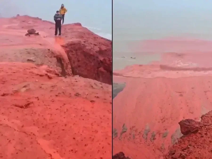 Pamje mbres&euml;l&euml;n&euml;se n&euml; ishullin Hormuz: Bregu i detit vishet