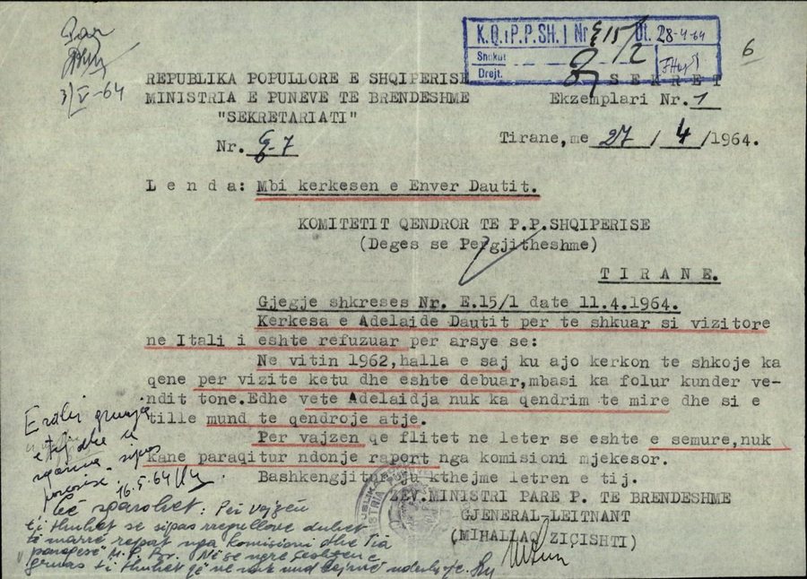 Drama e aktorit Enver Dauti dhe refuzimi i shtetit komunist p&euml;r t'i