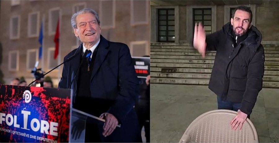 Lapaj parakalon Berish&euml;n. Cakton protest&euml; nj&euml; jav&euml; para PD