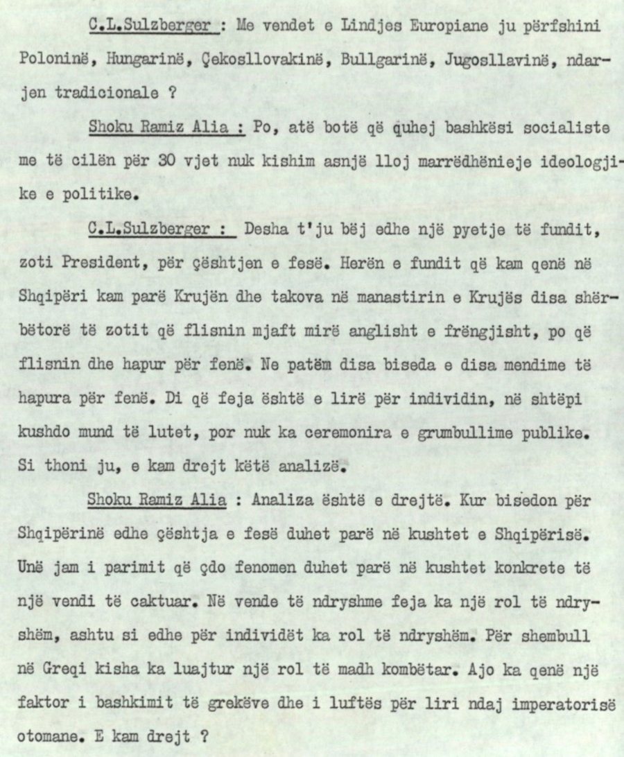 Shanset e humbura t&euml; Ramiz Alis&euml; m&euml; 1990, n&euml; pen&euml;n e