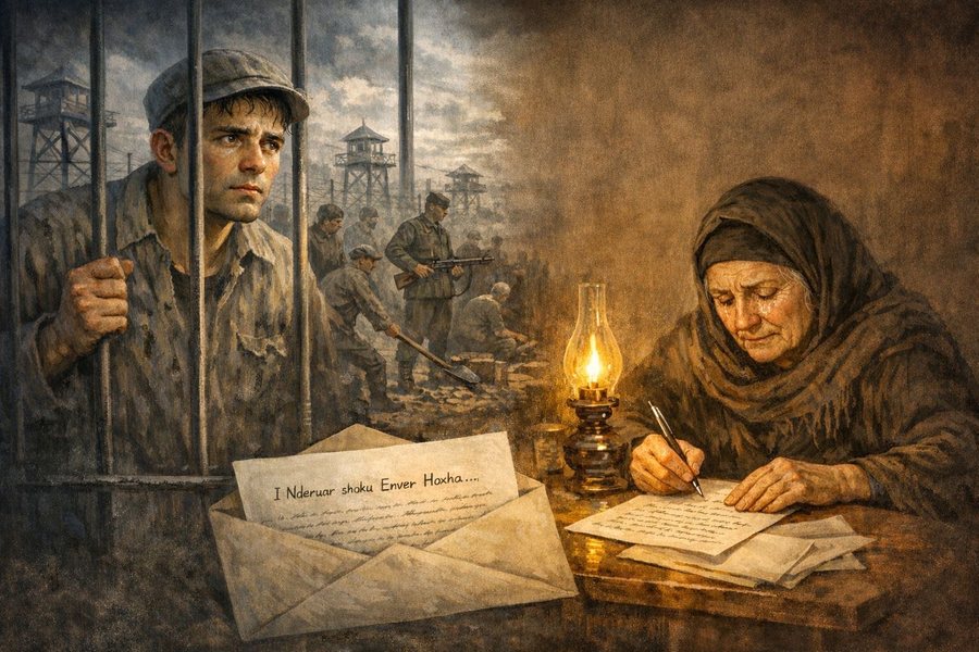 Letra q&euml; e shp&euml;toi nga internimi / Historia e P&euml;llumb