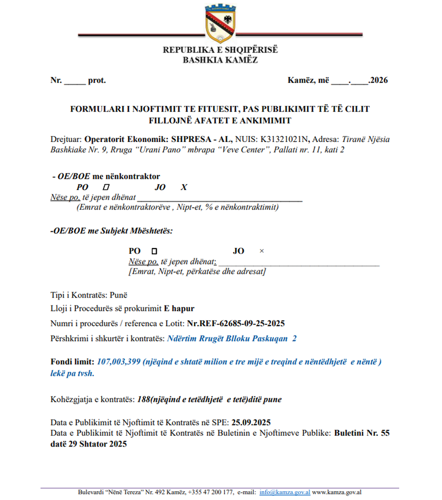 Bashkia Kam&euml;z nuk pyet p&euml;r &ldquo;konflikt interesi&rdquo;, i jep