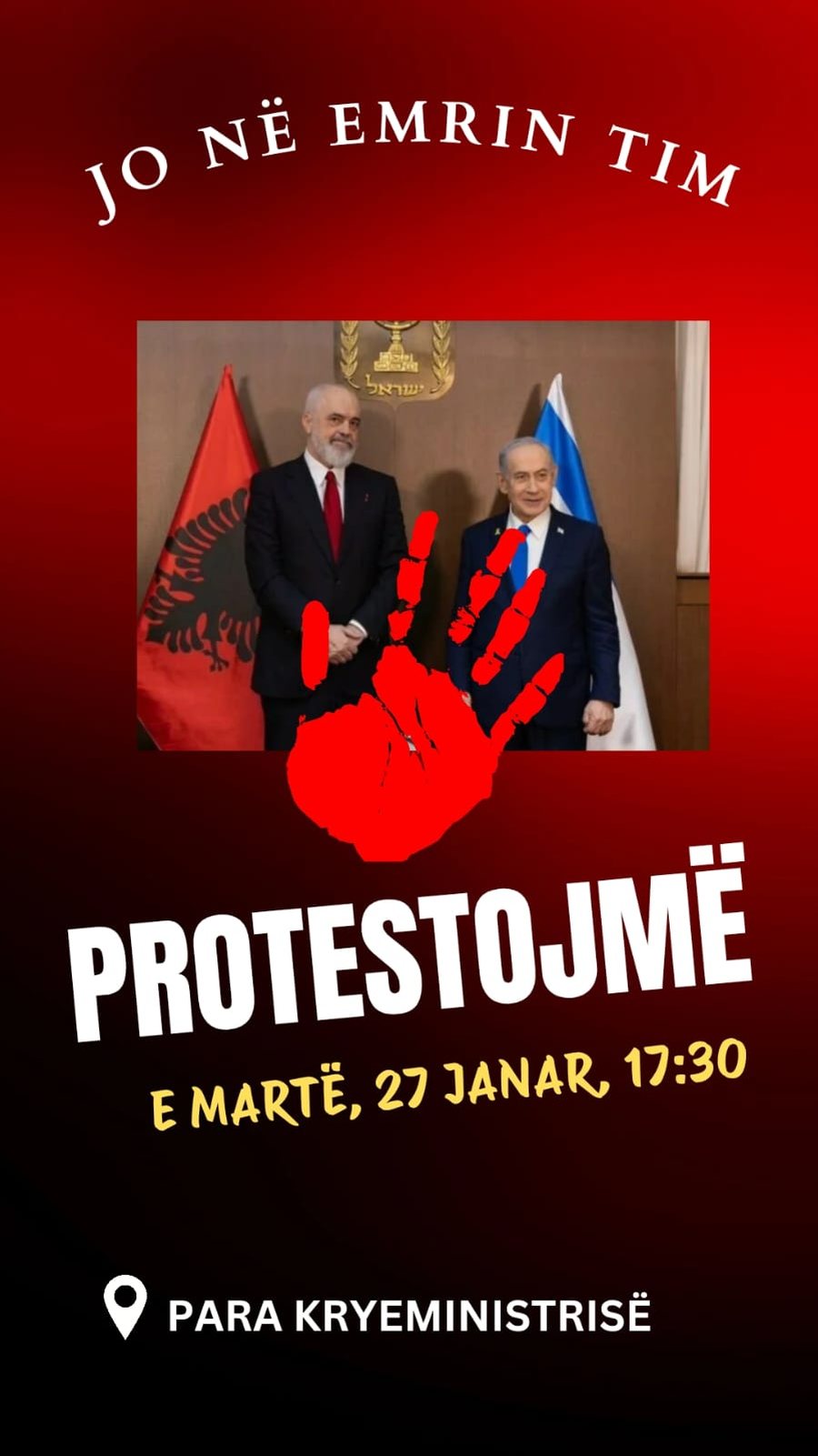 "Jo n&euml; emrin tim", Aktivist&euml;t paralajm&euml;rojn&euml;