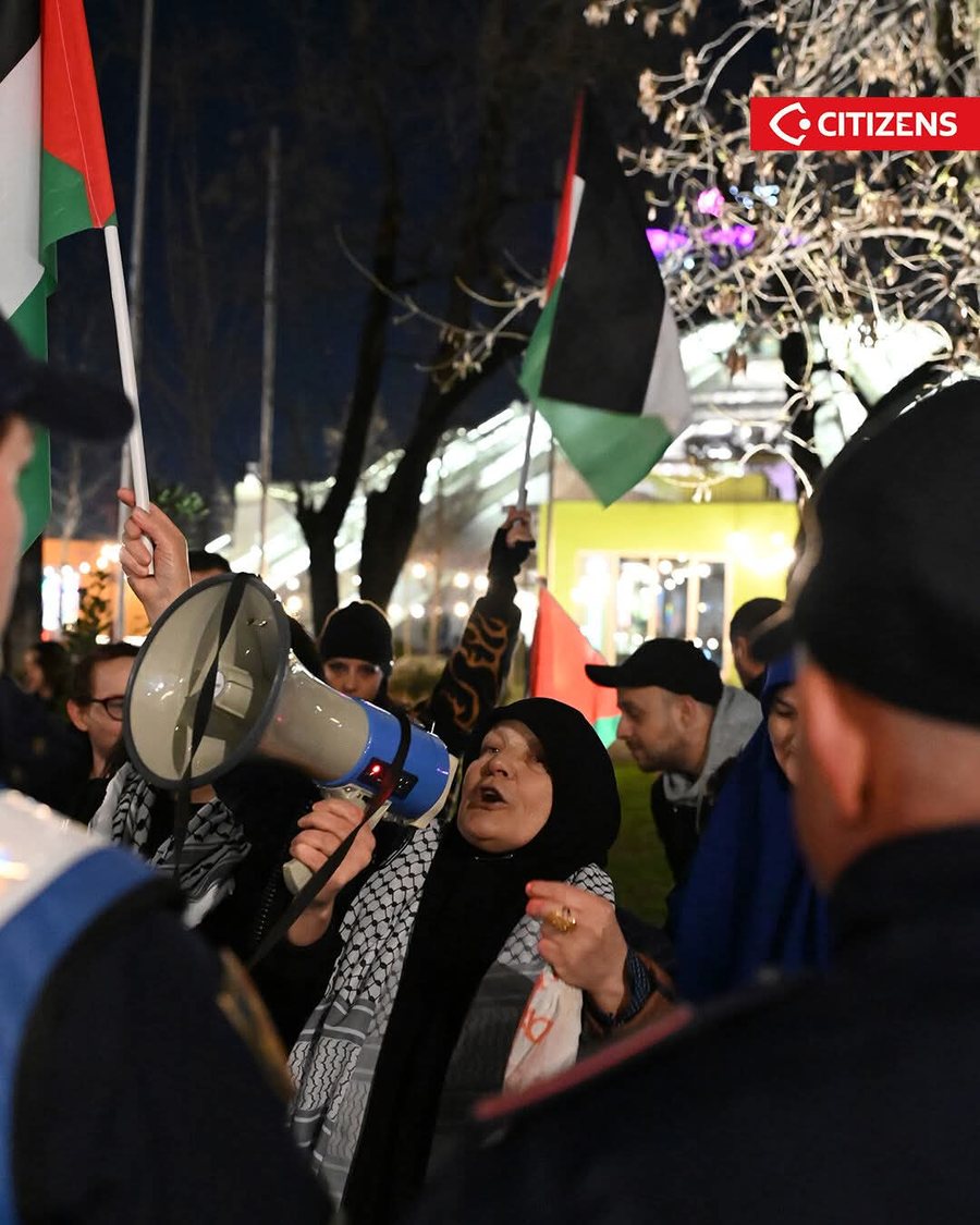 Protesta pro Palestin&euml;s, policia shoq&euml;ron dy aktivist&euml;t