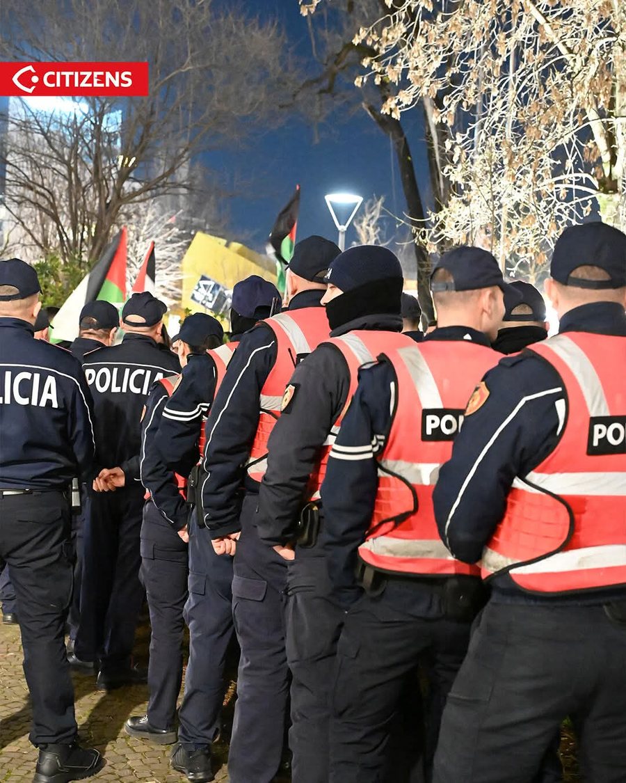 Protesta pro Palestin&euml;s, policia shoq&euml;ron dy aktivist&euml;t