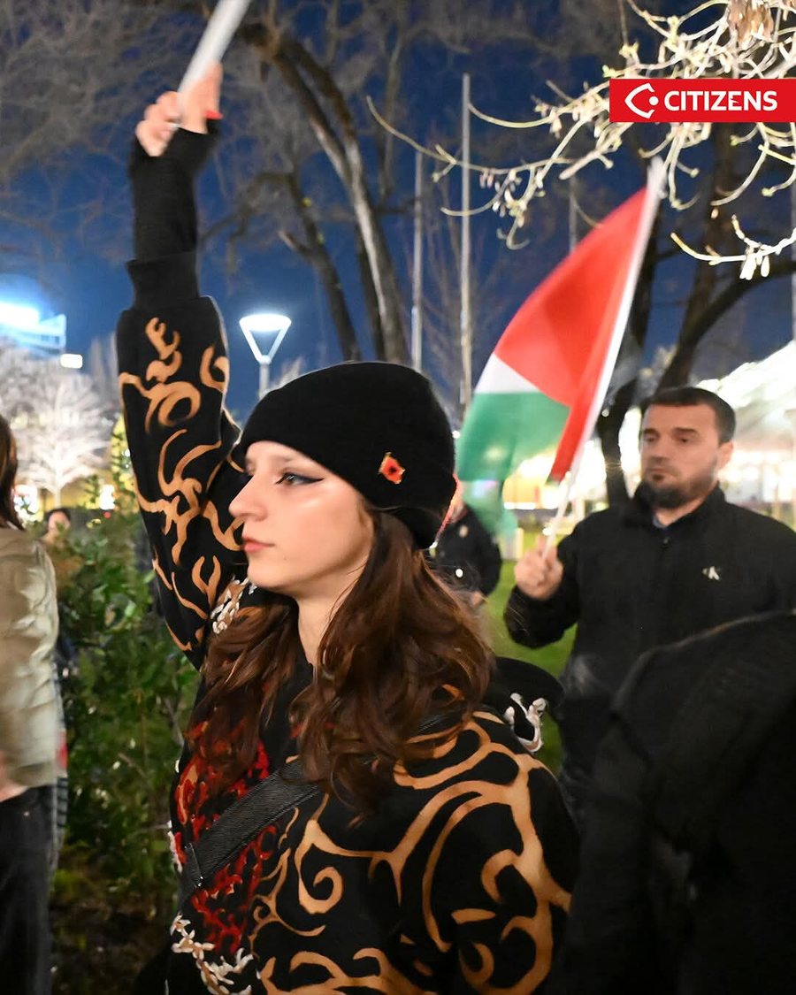 Protesta pro Palestin&euml;s, policia shoq&euml;ron dy aktivist&euml;t