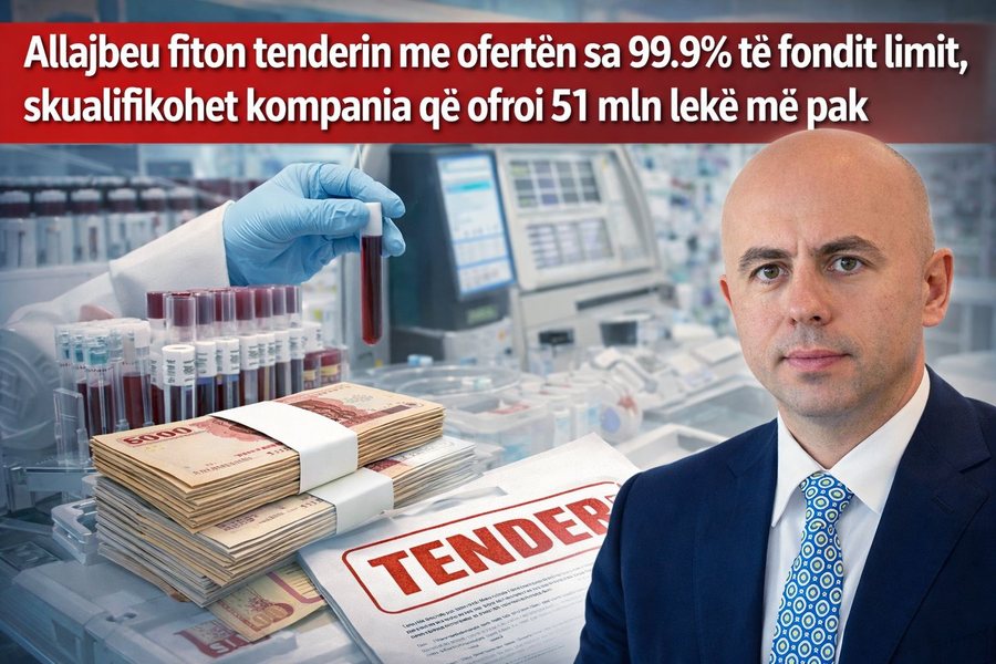 Tenderi për reagentët e analizave të gjakut/ Allajbeu fiton me