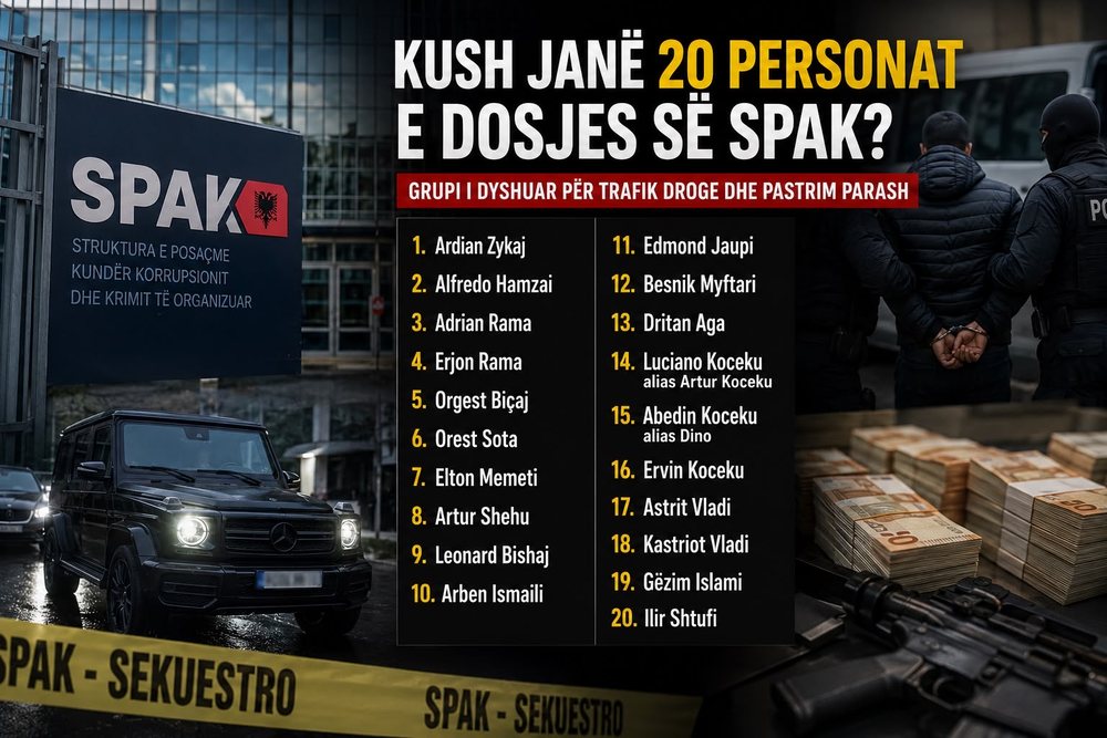Kush jan&euml; 20 personat e dosjes s&euml; SPAK? Emrat e grupit q&euml;
