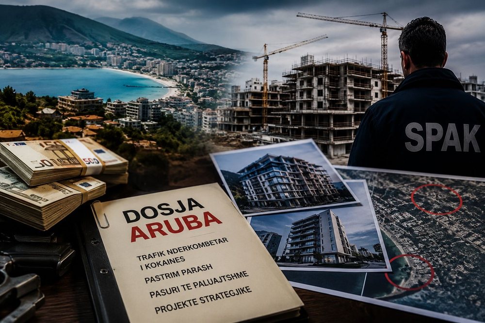 Dosja Aruba: Si paraja e dyshuar e drog&euml;s u kthye n&euml; tok&euml;, beton