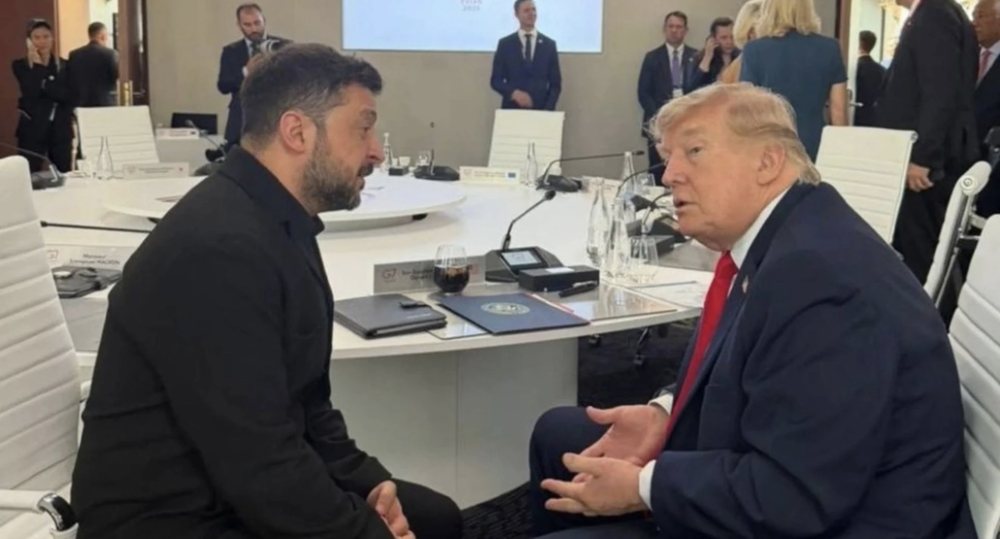 Zelensky dhe Trump takim ball&euml; p&euml;r ball&euml; n&euml; samitin e G7, i