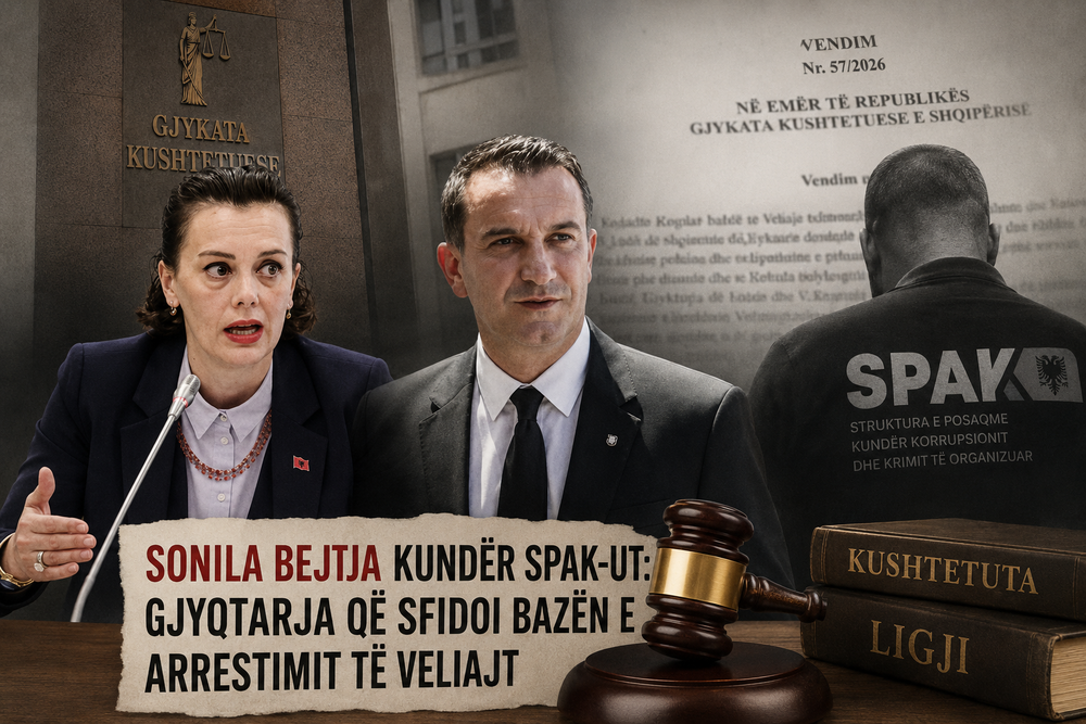 Zbardhet vendimi i GJK p&euml;r Veliajn. Sonila Bejtja kund&euml;r SPAK-ut: