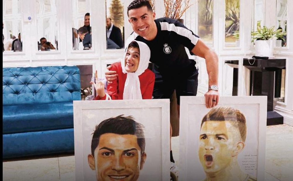 Cristiano Ronaldo's touching gesture for Iranian artist goes viral