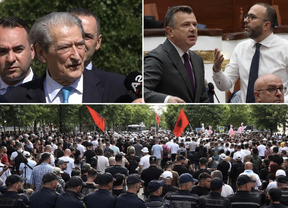Nis seanca plenare mes protest&euml;s jasht&euml; Kuvendit, Berisha k&euml;rkon