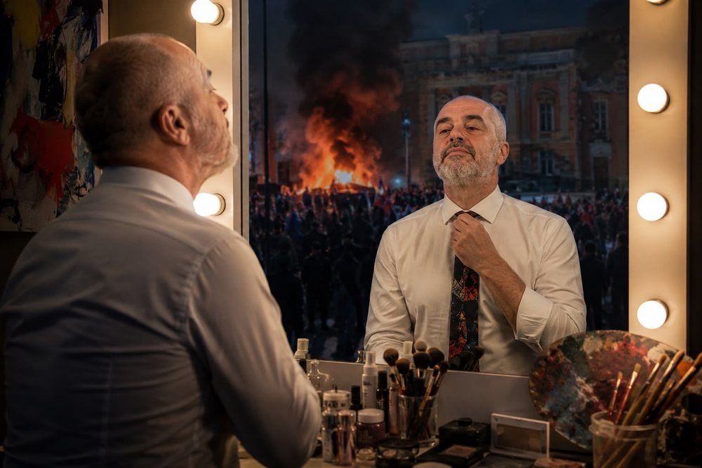 Shqip&euml;ria p&euml;rv&euml;lohet nga protestat, Edi Rama &ldquo;krihet&rdquo;