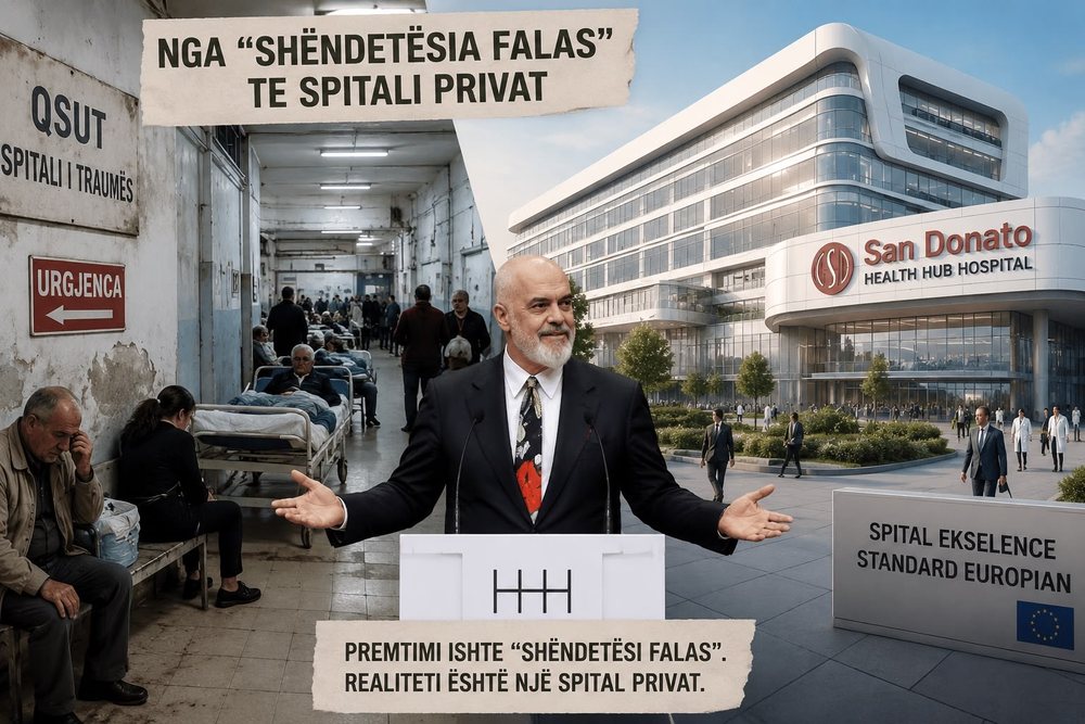 Nga &ldquo;sh&euml;ndet&euml;sia falas&rdquo; te inaugurimi i spitalit privat.