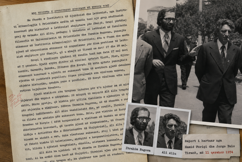 Dokumenti i Sigurimit p&euml;r Ibrahim Rugov&euml;n n&euml; vitin 1974: