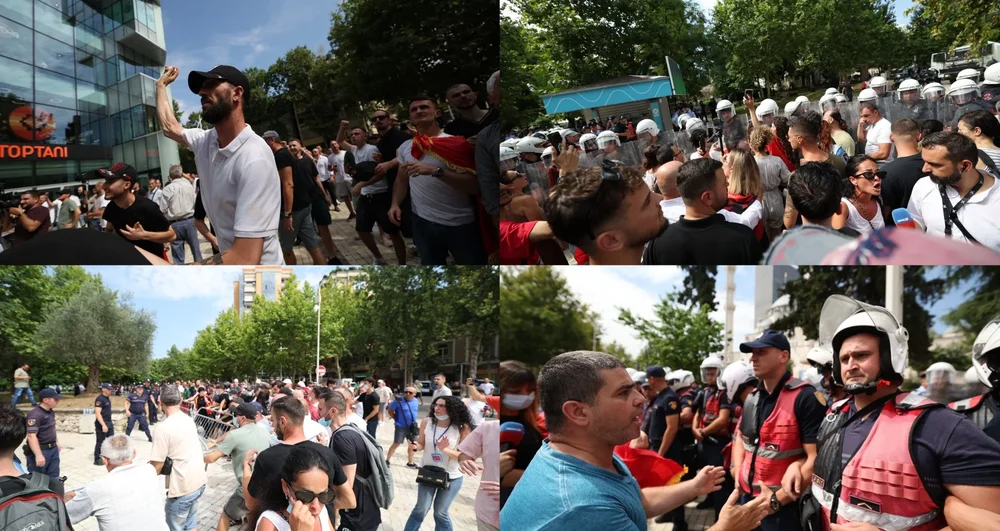 Zbardhen emrat e 19 protestuesve t&euml; arrestuar pas p&euml;rplasjes me