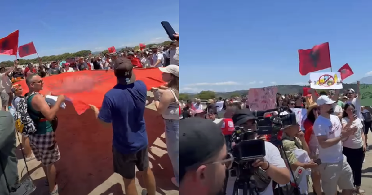  Mos ma prek Nartën   qindra protestues me pankarta në Zvërnec   Video 