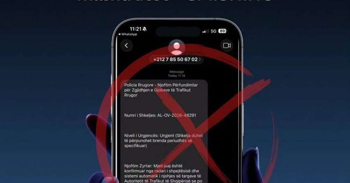 Paralajmërimi  Kujdes nga SMS mashtruese për gjoba të makinës