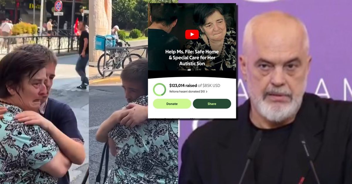 Nëna me djalin autik  që u bënë viral pas dhunës së Policisë  Rama  Ajo u përdhunua nga protestuesit  shqiptarët mbledhin 128 mijë $ për të 