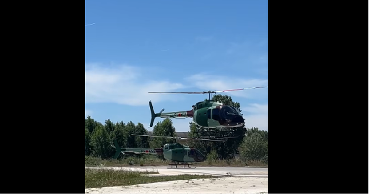 Dy helikopterë ushtarakë i bashkohen Bazës së Forcave Ajrore në Rinas