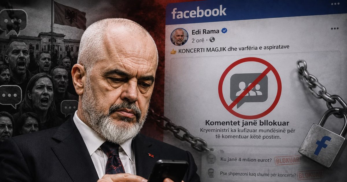 Rama humb qetësinë  nuk duron më qytetarët  bllokon komentet në Facebook 