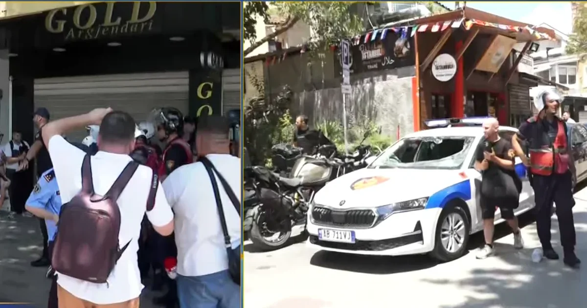 Protestuesit shkatërrojnë makinën e policisë  arrestohen disa persona
