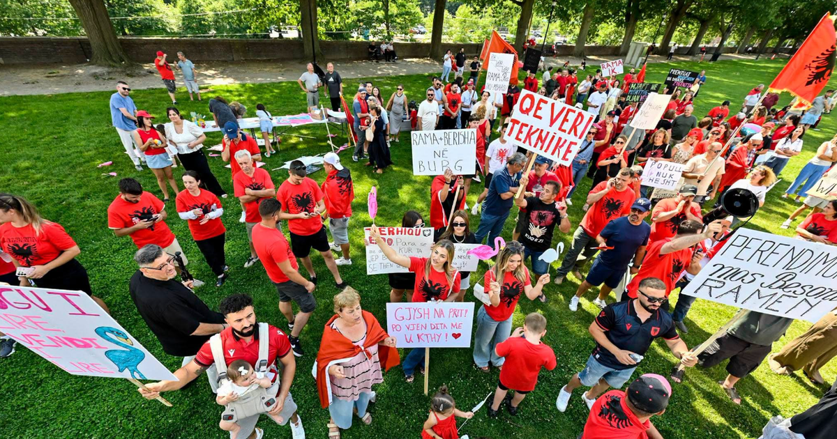 Edhe shqiptarët e Connecticut it solidarizohen me protestat në Tiranë  Rama të japë dorëheqjen