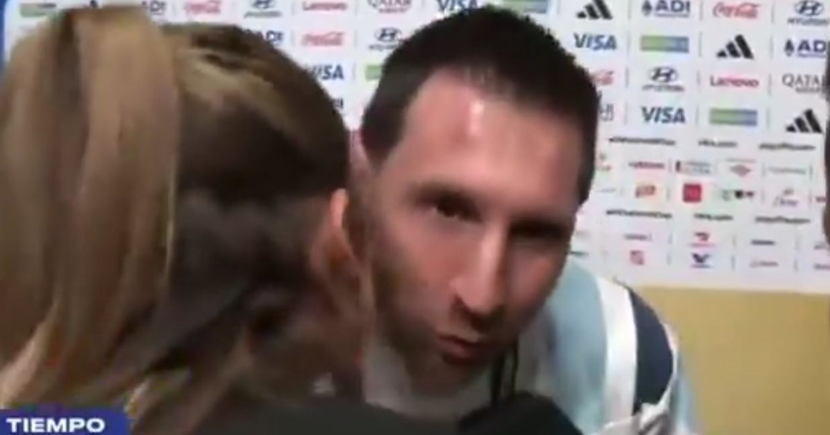 VIDEO  Mesi puth dhe përqafon gazetaren që tërboi Antonelën 