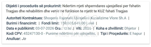 Uj&euml; n&euml; k&euml;mbim t&euml; ujit p&euml;r strategjik&euml;t &ndash;