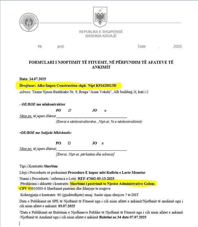 Demokrati Fisnik Qosja biznes me socialistët, tenderin e pastrimit të