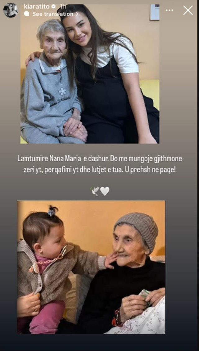 FOTO/ Kiara Tito humb njeriun e shtrenjtë!