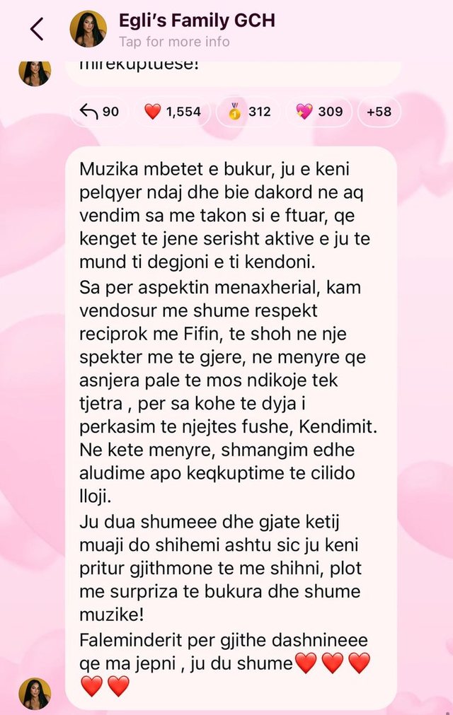 Seria e radhës e telenovelës: Egli sqaron fshirjen e këngës,