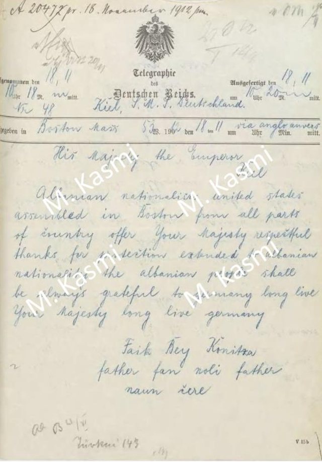 Ekskluzive/ Diplomacia e Pavarësisë: Tri telegrame historike të