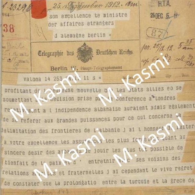Ekskluzive/ Diplomacia e Pavarësisë: Tri telegrame historike të