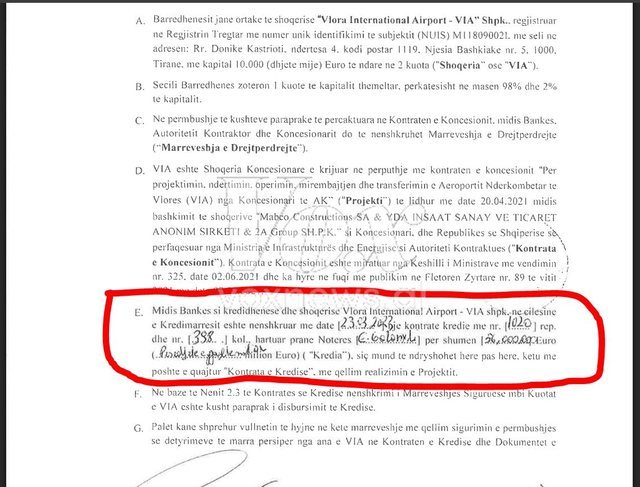 VOXNEWS-Exklusivdokument/ Geld aus dem Llogara-Tunnel