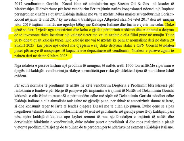 Ndotja e Vjosës, Albpetrol tender 100 mijë euro për rregullimin e