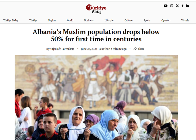 Turkish media: Albania, no longer a country with a Muslim majority ...