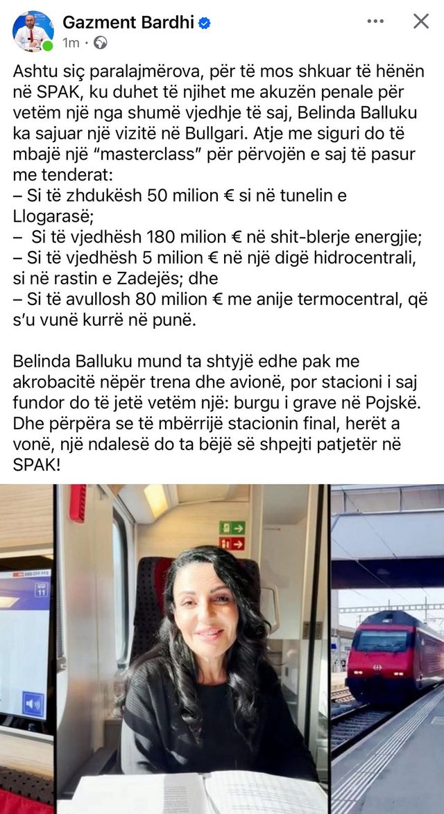 Bardhi: Balluku sajoi vizitën në Bullgari, për të mos shkuar