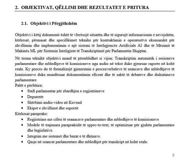 Kuvendi finalizon tenderin 750 mijë euro për të zbardhur me