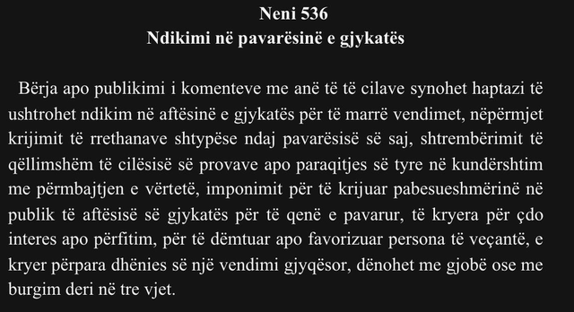 Ekskluzive/ Nenet e Kodit të ri Penal u kopjuan nga Turqia, një model