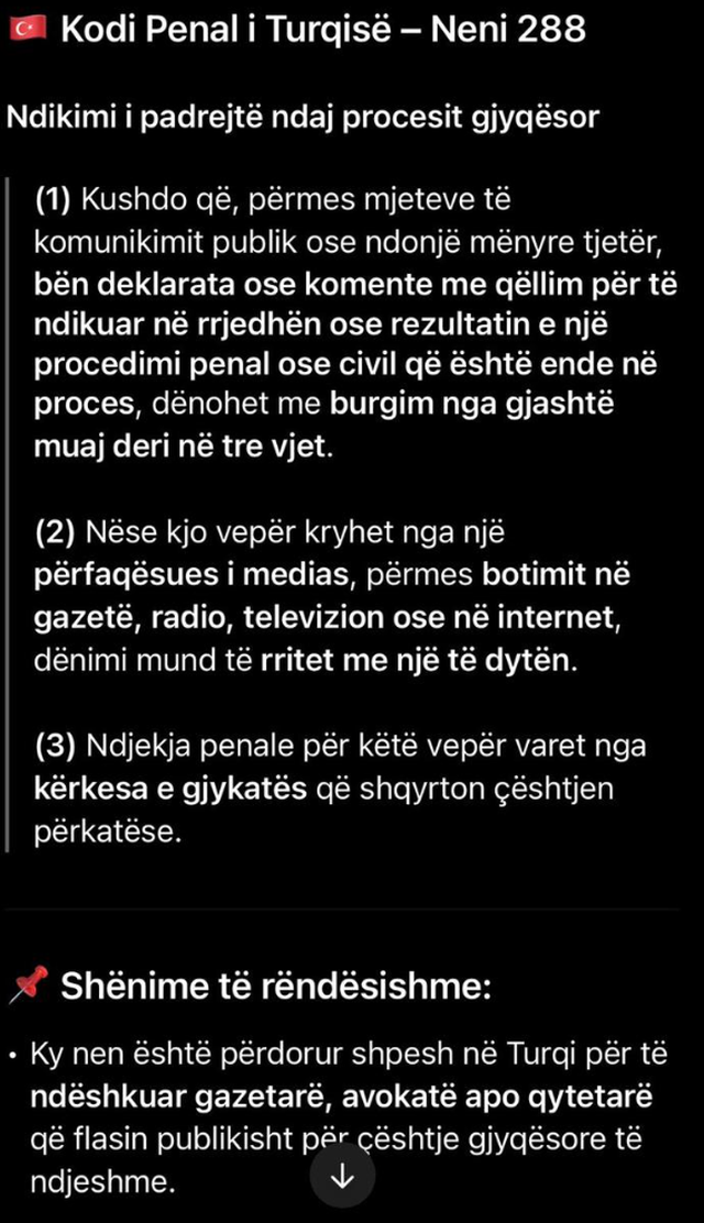 Ekskluzive/ Nenet e Kodit të ri Penal u kopjuan nga Turqia, një model