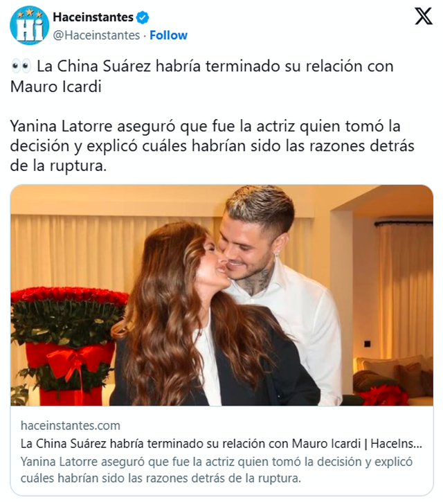 Foto/ 'Mallkimi' i Wanda Narës, Mauro Icardit i del sheshit