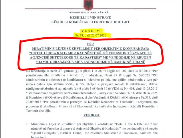 Kryeministri “sfidon” gjyqësorin; Nxjerr leje zhvillimi dhe
