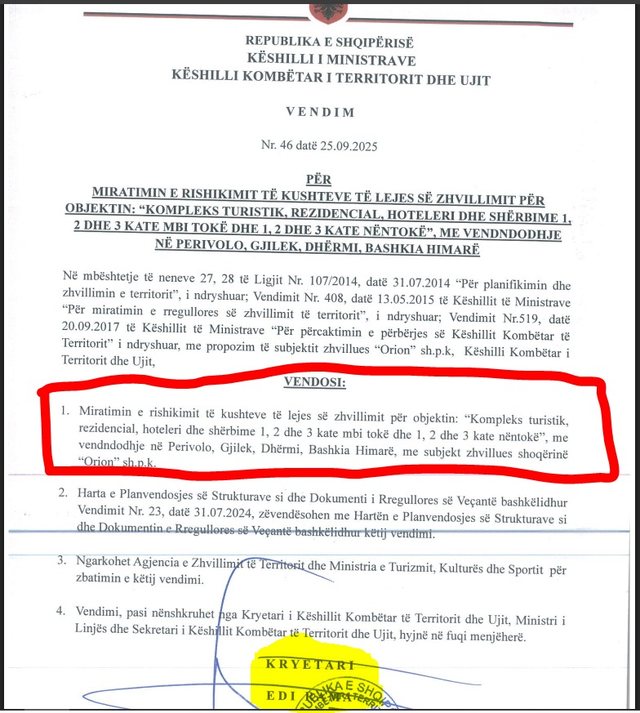 Edi Rama i jep burrit të Alketa Vejsiut leje për të ndërtuar