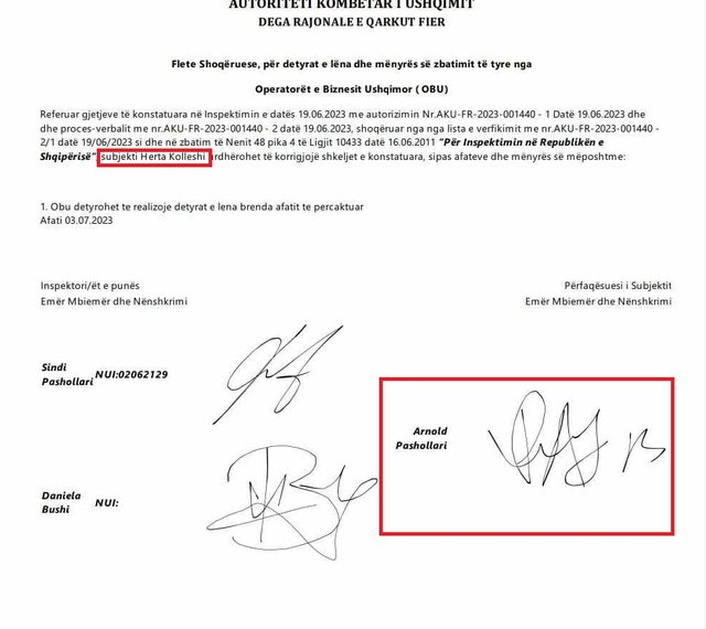 Inspektorja denoncon në VoxNews: Drejtori i Përgjithshëm i Task